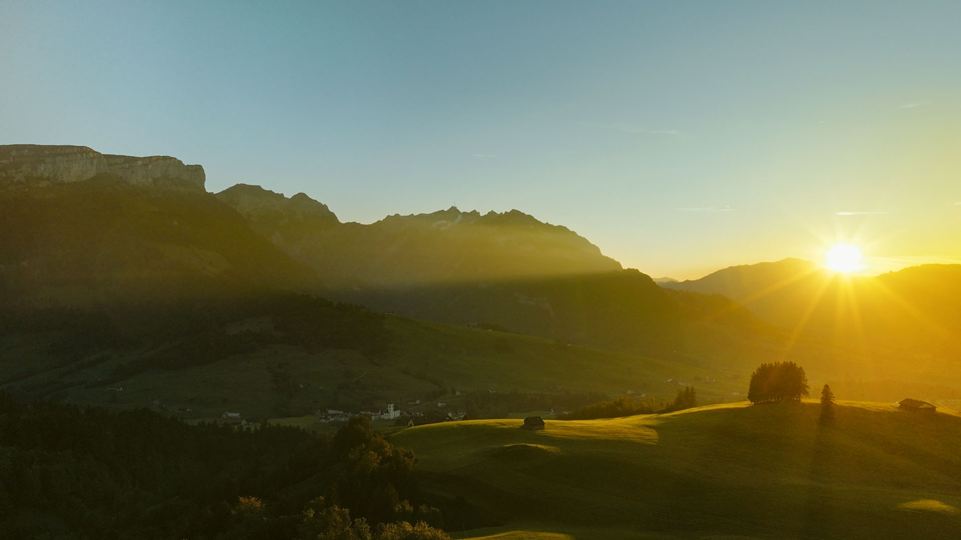 Sonnenaufgang in der Natur